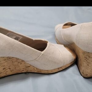 TOMS Tan Wedges - Only Worn Once Size 7-sold